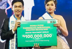 Arron Mosses dan Ayunda Dhelvynia Terpilih Jadi Putra Putri Pariwisata Nusantara Sumsel 2025