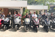 Astra Motor Sumsel Bersama Jurnalis Satu Hati, Keseruan City Rolling Naik PCX160 Menuju HPMD