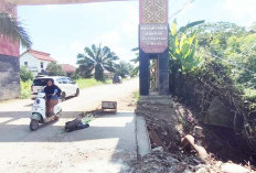 Akhirnya Lubang Besar di Tugu Selamat Datang Kampung Santri Gandus Diperbaiki