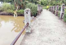 Besi Jembatan Penghubung Kedukan Bukit Banyak Hilang