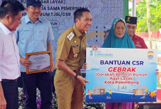 Konstribusi Nyata, Bank Sumsel Babel Salurkan Bantuan CSR di Launching Program GEBRAK Kota Palembang