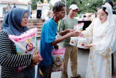 Nandriani Salurkan 10 Ton Beras untuk Warga Palembang Bulan suci Ramadhan 1447 Hijriah menjadi momentum berba