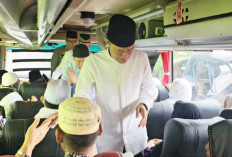 Haru Kepulangan Jemaah Haji di Prabumulih