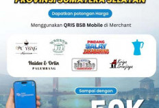 Sambut HUT Sumsel ke-80, Bank Sumsel Babel Tebar Promo QRIS di Merchant Favorit Palembang