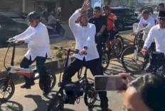 Konvoi Sepeda Antar Pasangan Yudha-Bahar Mendaftar ke KPU Palembang 