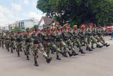 Kodam II/Sriwijaya Gladi Defile Pasukan dan Alutsista TNI