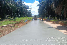 Rampung 80 Persen Jalan Cor Beton SP 1–SP 5 Trans Mulus