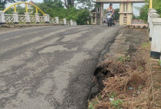 Ada Lubang Besar di Jembatan TPKS Gandus