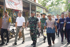 Jelang HUT TNI, Kodim OKI Gelar Baksos Bersih-Bersih Pasar Rakyat