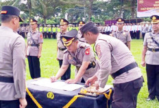 Jabatan Wakapolres, Kabag Ops, Kasat Binmas, Kasat Lantas, dan Kapolsek Cambai Resmi Disertijabkan