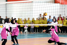 Danrem Dukung Tim Persit Korem 044/Gapo, Volly Ball HUT Kodam II/Sriwijaya Kita Bisa Kita Juara