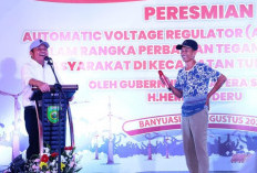 Resmikan AVR 10 MVA di Banyuasin, Tegangan Naik,  Ekonomi Warga Terdongkrak
