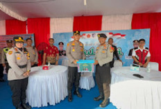 Didamping PJU, Kapolres Prabumulih Sidak 4 Pos Ops Ketupat Musi 