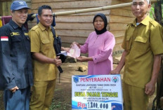 Pemdes Talang Tinggi Salurkan BLT Ujung Tahun