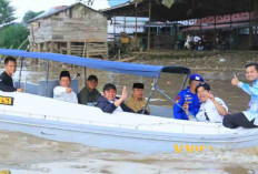 Gubernur Herman Deru Tinjau Lokasi Abrasi Sungai Lematang