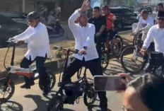 Paslon Yudha-Bahar Mendaftar ke KPU Palembang, Konvoi Gowes Sepeda