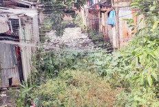 Macet, Tumpukan Sampah di Daerah Aliran Sungai Lr Kemas I