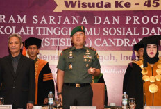 Danrem 044/Gapo Orasi Kebangsaan Dihadapan 300 Wisudawan/i Stisipol Candradimuka