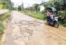 Bertambah Lebar dan Dalam Lubang di Jalan Gogokan Kito