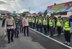 Polres Lahat Apel 100 Persen Siap Amankan Pemilu Serentak