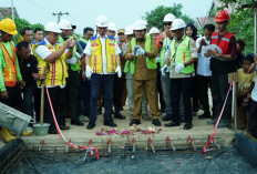 Jalan Poros Muara Padang – Muara Sugihan Mulai Dicor