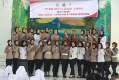 Polwan Polres Lahat Laksanakan “Goes to School” di SMA Negeri 4  Kabupaten Lahat 