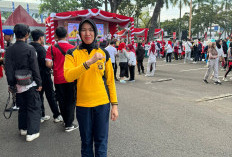 Polda Sumsel  Turut  Meriahkan Jalan Santai dan Senam Gembira HUT RI Tingkat Provinsi