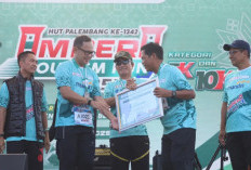 Kasdim Palembang Letkol Inf Deri Septriandi  Ikuti Ampera Tourism Run 2025