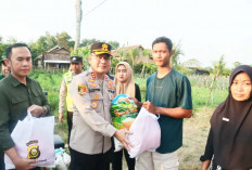 Peduli Korban Bencana, Kapolres OKU Timur Salurkan Bantuan