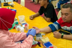 Pekerja Kilang Pertamina Plaju Kumpulkan 300 Kantong Donor Darah   