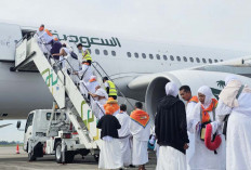 Pakai Ihram, Jemaah Haji Kloter 12 Gelombang ke-2 Asal Sumsel Langsung Umroh Wajib