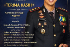 Operasi Ketupat 2026 Sukses, Kapolres MURA Beri Apresiasi Setinggi-tingginya kepada Personel dan Masyarakat
