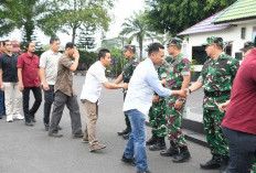 Korem 044/Gapo Awali dengan Apel Pengecekan dan Silaturahmi