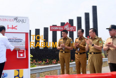 Presiden Jokowi Resmikan Jalan Tol Indralaya Prabumulih