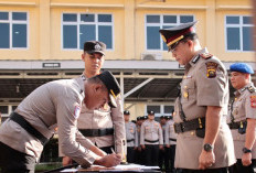 Polres OKI Gelar Upacara Sertijab Pejabat Utama