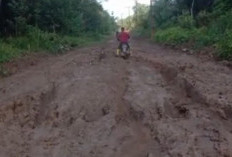 Rusak Parah Akses Jalan Penghubung Jembatan 2 dan 3 Muara Padang 