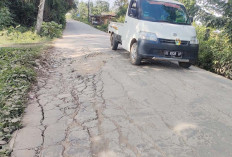 Lubang Jalan Talang Kepuh Bertambah Dalam