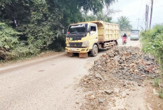 Asak Lemak Bae, Sopir Truk Angkutan Turunkan Tanah Galian di Jalan Tanjung Aur