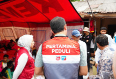 Pertamina Bantu Korban Kebakaran di Kelurahan 1 Ulu Palembang