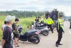 Razia Balap Liar, Satlantas Amankan Puluhan Motor