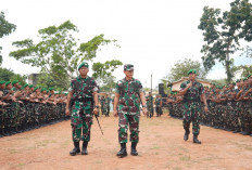 Pangdam II/Sriwijaya Tinjau Kesiapan Prajurit Yonif TP 950/Ksatria Betuah di Banyuasin