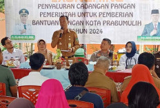 Pj Wako Prabumulih Salurkan CPP Bantuan Pangan 2024