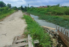 Pembangunan Turap Anak Sungai di Jalan Buyut Tampa Mengalami Kerusakan