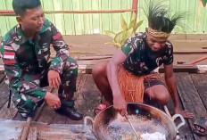 Juara I Lomba Masak Telur, Anak Papua dan Satgas Yonif 141/AYJP Peringati Hari Telur Sedunia