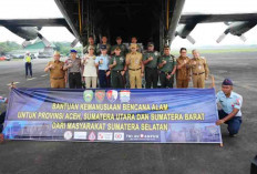 Pesawat TNI Hercules Kirim Bantuan Masyarakat Sumsel