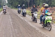 Ceceran Tanah di Jalan Gogokan Kito Membahayakan Pengendara