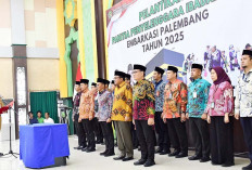 Beri Pelayanan Terbaik Untuk Jemaah Haji Sumsel, Sekda Sumsel Lantik PPIH Embarkasi Palembang