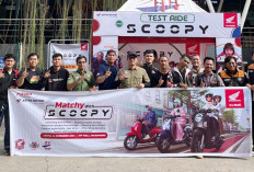 Komunitas Honda Sumsel Meriahkan Peluncuran New Honda Scoopy