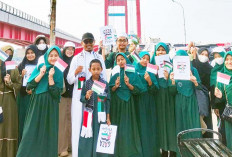 Bela Palestina Ribuan Massa Gelar Aksi Demo Jilid IV, Long March BAM, Ampera dan DPRD Kota Palembang 