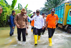 Wabup Rohman Tinjau dan Temui Korban Banjir di Tungkal Jaya